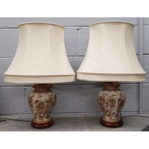 1212 - A pair of Chinese ginger jar lamps **PLEASE NOTE THIS LOT IS NOT ELIGIBLE FOR IN-HOUSE POSTING AND P... 