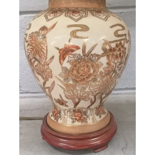 1212 - A pair of Chinese ginger jar lamps **PLEASE NOTE THIS LOT IS NOT ELIGIBLE FOR IN-HOUSE POSTING AND P... 