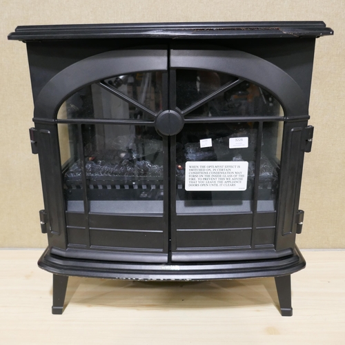 3226 - Dimplex Beckley Optimyst Matt Black Electric  Stove - Damaged, Original RRP £499.99 + VAT (323-17) *... 