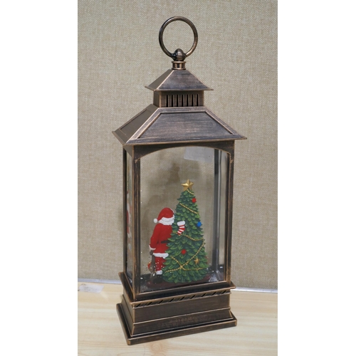 3243 - Festive Holiday Scene Lantern   (323-379) *This lot is subject to VAT