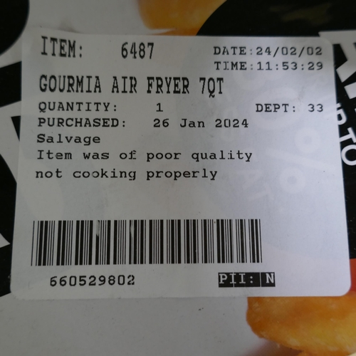 3247 - Gourmia Air Fryer 7Qt  (323-303) *This lot is subject to VAT