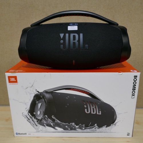 3250 - Jbl Boombox 3 Portable Bluetooth Speaker With Charging Lead, Original RRP £249.99 + VAT (323-48) *Th... 