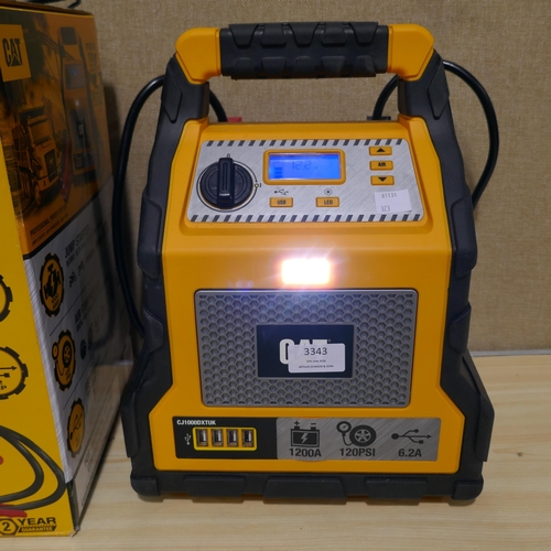 3343 - Cat Jump Starter - Model 1200 Ampcj1000Dxt  (323-177) *This lot is subject to VAT