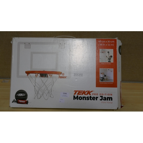 3346 - Monster Jam Tekk Mini Basketball Hoop (323-352) *This lot is subject to VAT