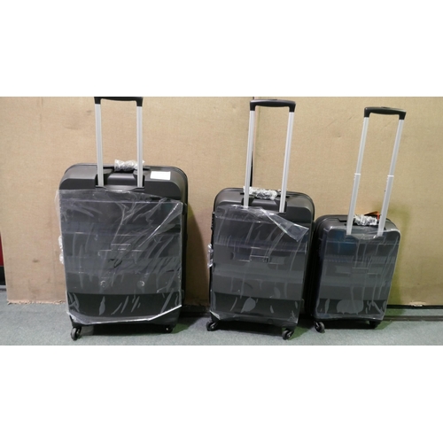 3374 - American Tourister Bon Air 3 piece Black Luggage Set, Original RRP £120.83 + VAT (323-105) *This lot... 