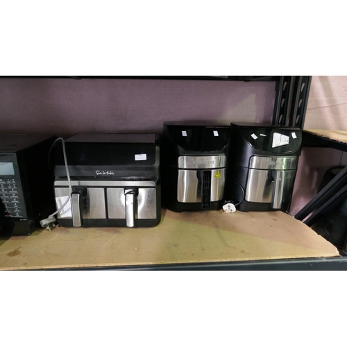 3387 - Qty Of Scrap Items inc Panasonic Combi Microwave, Sur La Table Double Air Fryer, 3 x Gourmia Air Fry... 