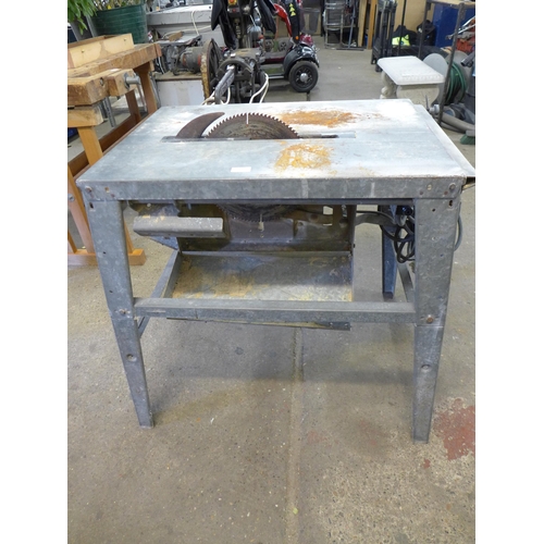 2336 - A 240V Blue Plug table saw  - failed electrical testing due to earth continuity - sold as scrap