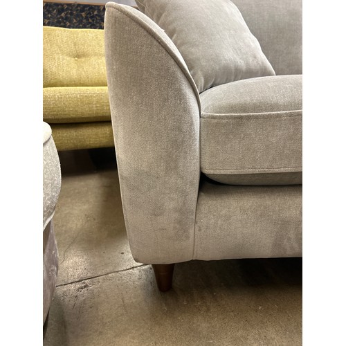 1324 - Grey velvet armchair