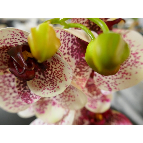 1349 - A single stem artificial Orchid, H 60cms (51237907)   #