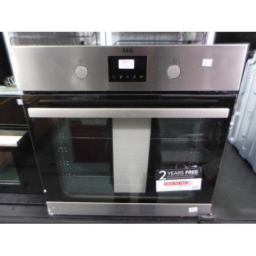 3099 - AEG Single Pyrolytic Oven with SteamBake, Model BPS355031M (448-79) *This lot is subject to vat