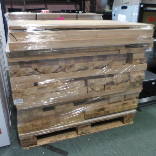 3120 - Pallet Of Solid Oak Off-Cuts - Mixed Sized, Original RRP £2040 inc vat (448-13) *This lot is subject... 