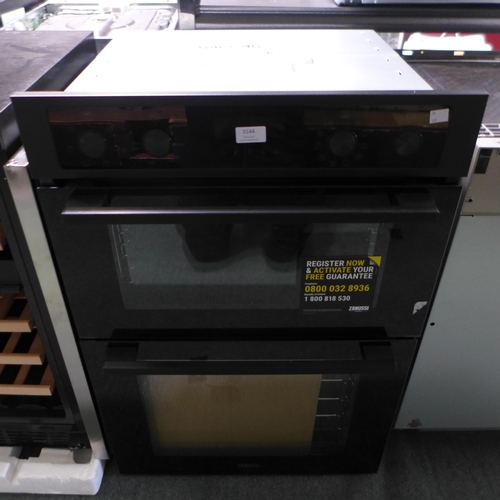 3144 - Zanussi Built-in Double Oven with AirFry, Original RRP £540.84 inc vat (448-119) *This lot is subjec... 