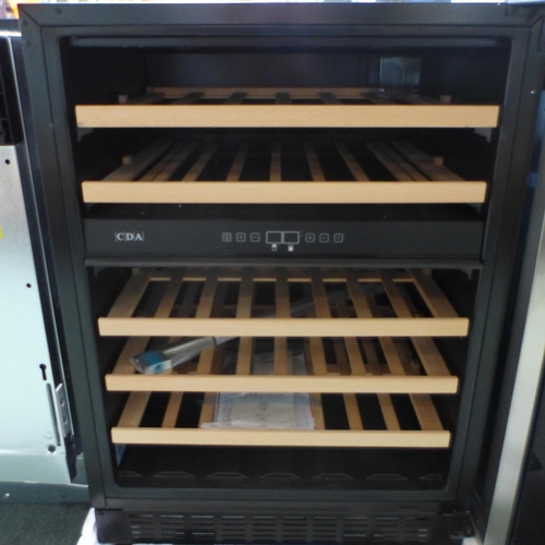 3145 - CDA Under Counter Wine Cooler (Door Require Attention) - Model no -FWC604SS, Original RRP £569.17 in... 