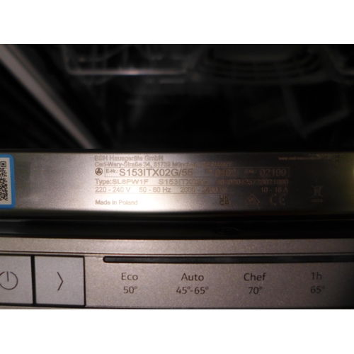 3148 - Neff N30 Fully Integrated Dishwasher- Model no -S153ITX02G, Original RRP £390.83 inc vat (448-72) *T... 