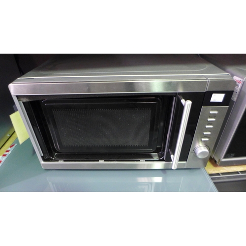 3157 - CDA Curved Grey Glass Splashback and 2 Electriq microwaves - scrap/damaged  (448-76,182) *This lot i... 