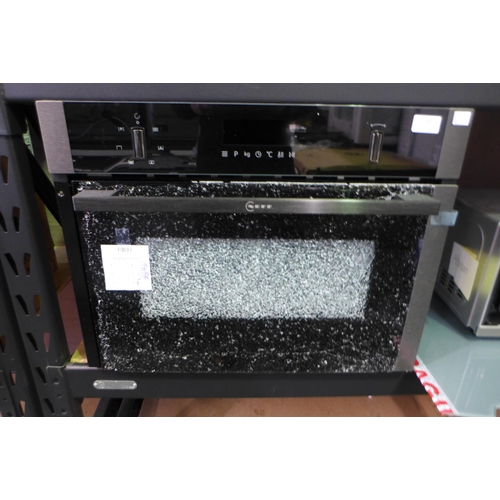 3158 - Neff N50 Microwave Oven With Hot Air - Damaged / Broken Door, Original RRP £757.5 inc vat (448-102) ... 