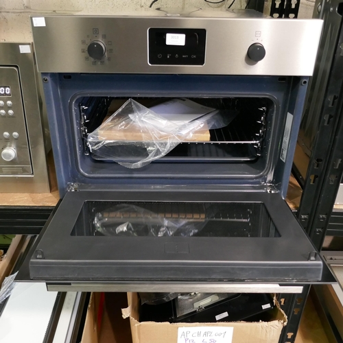 3013 - Zanussi Compact Multifunction Oven with Microwave - Stainless Steel, Model ZVENM6X3  H455xW595xD567 ... 