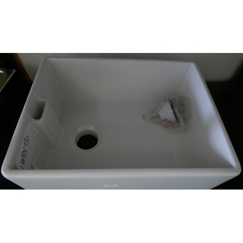 3042 - Corsica White Ceramic Belfast Style 1 Bowl Sink, Original RRP £249.17 inc vat (448-99) *This lot is ... 