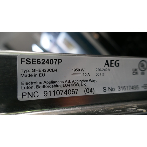 3046 - AEG Fully Integrated Slimline Dishwasher With Sage Kitchen Door - Model no -FSE62407P, Original RRP ... 