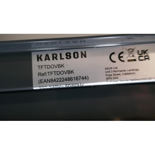 3056 - Karlson Double Oven - Black, H888xW595xD546 - Model TFTDOVBK, Original RRP £998.33 inc vat (448-141)... 