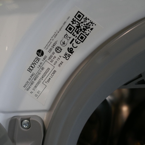 3057 - Hoover H-wash + Dry 300 Lite Integrated Washer Dryer (8kg)- Model no -HBD 485D1E, Original RRP £404.... 