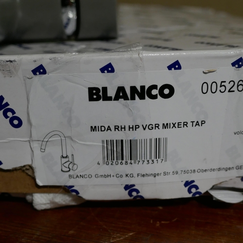 3084 - Blanco Della Grey Mixer Tap - High Pressure Only, Original RRP £149.17 inc vat (448-91) *This lot is... 