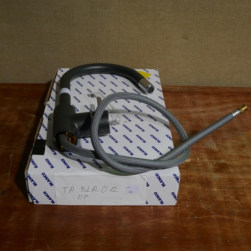 3087 - Blanco Elda Black Sparkle Mixer Pull Out Tap - High Pressure Only, Original RRP £232.5 inc vat (448-... 