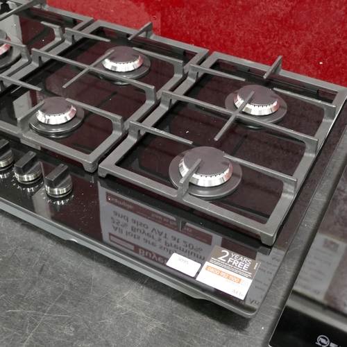 3095 - AEG 5 Burner Gas on Glass Hob, Original RRP £574.17 inc vat (448-77) *This lot is subject to vat