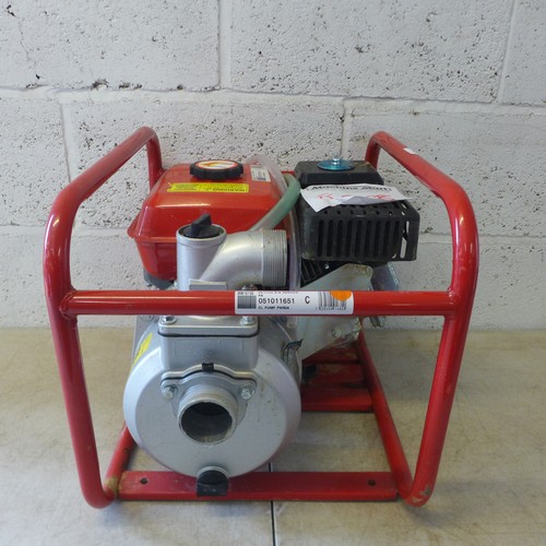 2333 - A Clarke Pump framed petrol driven water pump PW50A (8008) * this lot is sold as scrap + VAT*