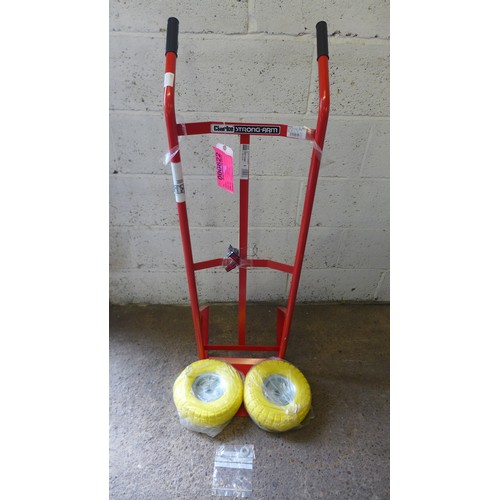 2350 - A Clarke Strong Arm sack trolley with a pair of puncture proof wheels (8024) * this lot is sold as s... 