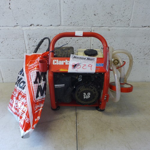 2358 - A Clarke Tiger 800B petrol driven framed jet wash with 3HP engine (8029) * this lot is sold as scrap... 