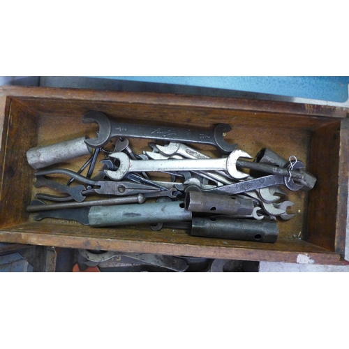 2024 - 4 tool boxes of assorted hand tools and an anchor