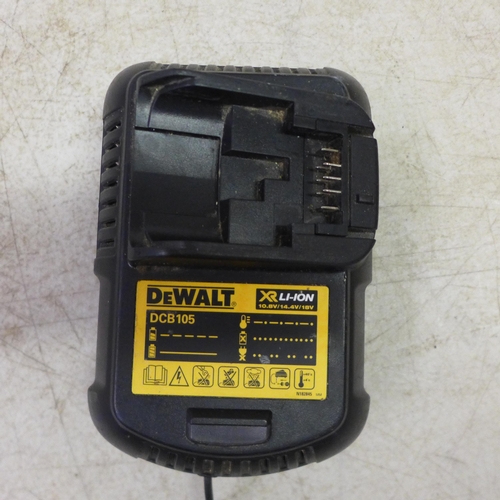 2035 - Two 18V DeWalt drills (DCD796 and DCF885) both with batteries, DeWalt XR Li-Ion 18V charger and a Bo... 