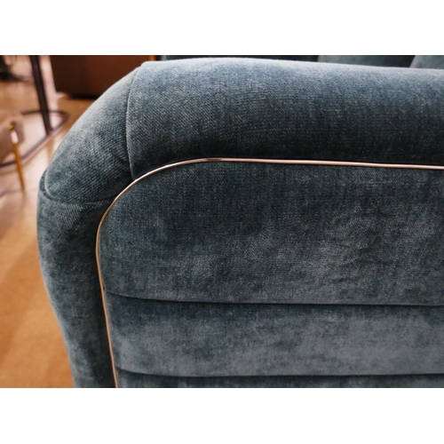 1310 - A Chamonix teal fabric 2 seater sofa  * This lot is subject to VAT RRP £1499
