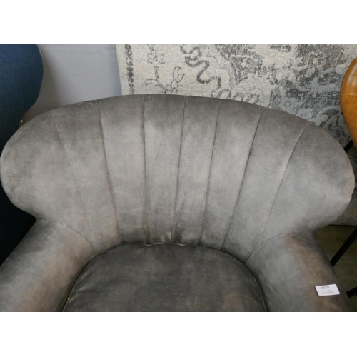 1320 - A Percy luxe silver/stud antique chair  * This lot is subject to VAT RRP £1159