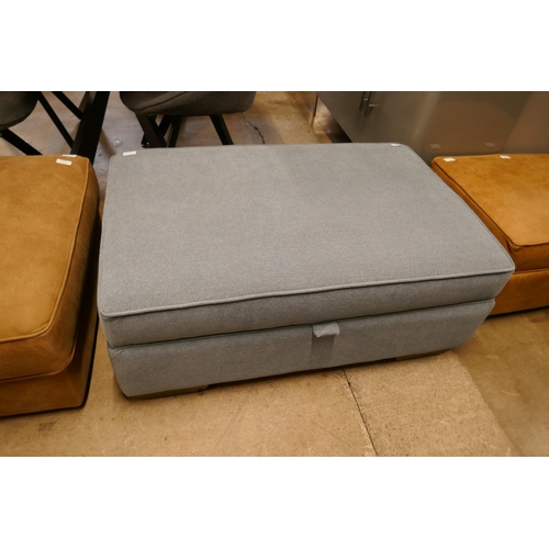 1437 - A leather effect storage footstool