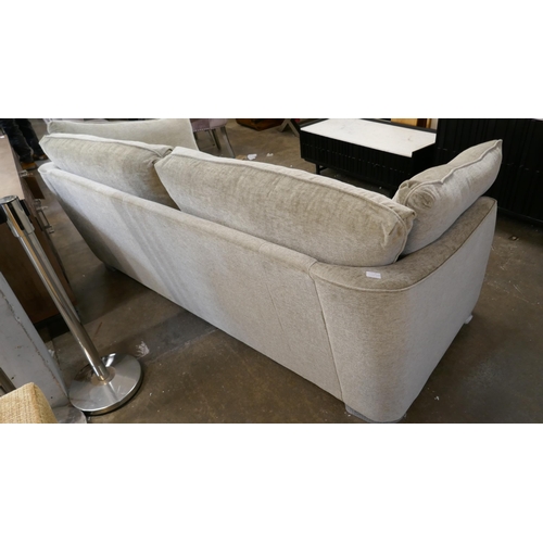 1474 - A Barker & Stonehouse eucalyptus upholstered three seater sofa RRP £1299
