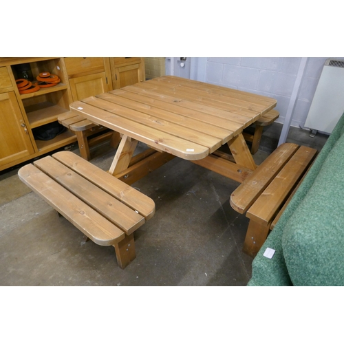 1506 - A Pine Anchorfast 8 Seater Picnic Table - Original RRP £499.99 + vat  (4203-38)   * This lot is subj... 