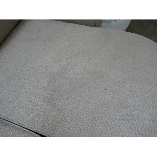 1511 - A biscuit upholstered L shaped sofa - slight wear