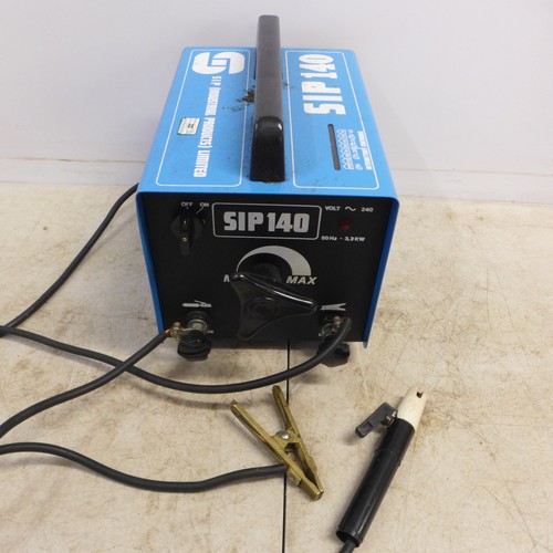 2016 - A Sip140 stick welder with a case of welding electrodes and a welding mask