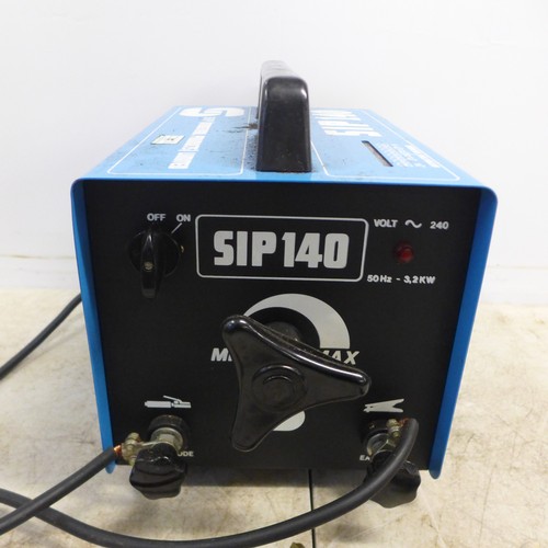 2016 - A Sip140 stick welder with a case of welding electrodes and a welding mask