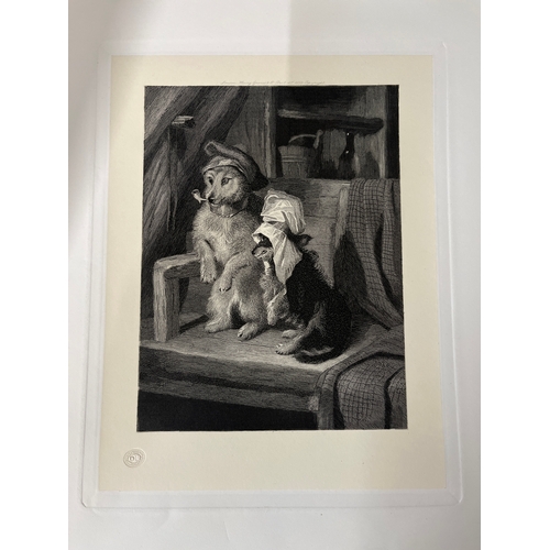 362 - A folio of Sir Edwin Landseer prints, including 21 plates.