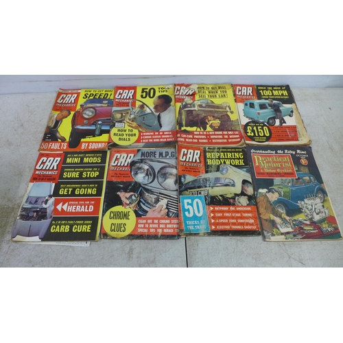 2070 - A box of various car magazines