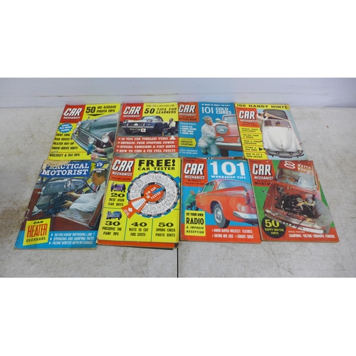 2070 - A box of various car magazines