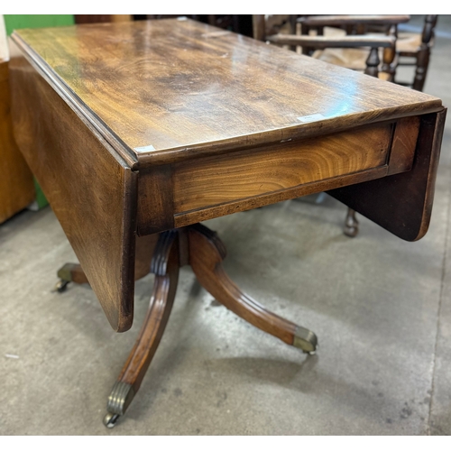 266 - A George IV mahogany sofa table