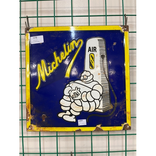 378 - A Michelin enamelled advertising sign