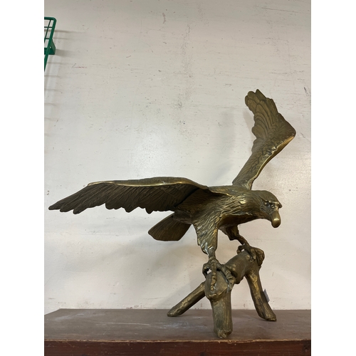 382 - A brass figure of an eagle