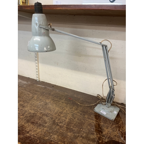 404 - A Herbert Terry & Sons grey painted anglepoise lamp