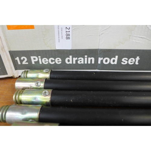 2188 - A set of B&Q drain rods