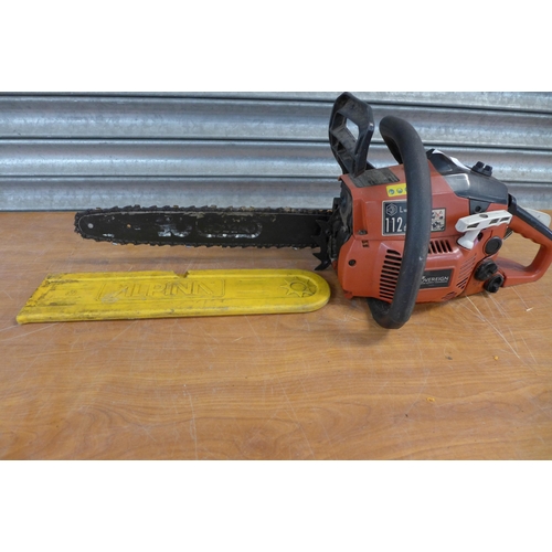 2197 - A Ryobi Power LT2 petrol hedge cutter and a Sovereign SCS 37/1 petrol chainsaw